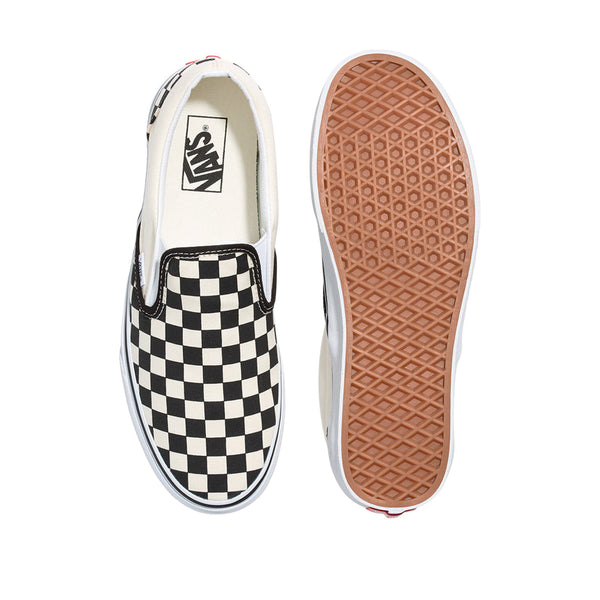 Tennis Slip On unisex color blanco y negro