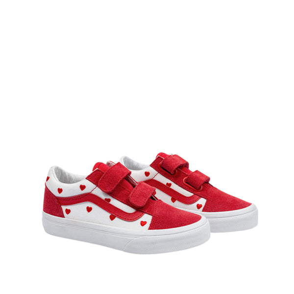 Tennis Old Skool para niña color rojo