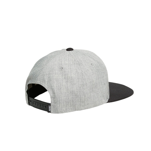 Gorra Drop V unisex color gris y negro