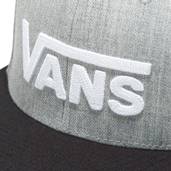 Gorra Drop V unisex color gris y negro