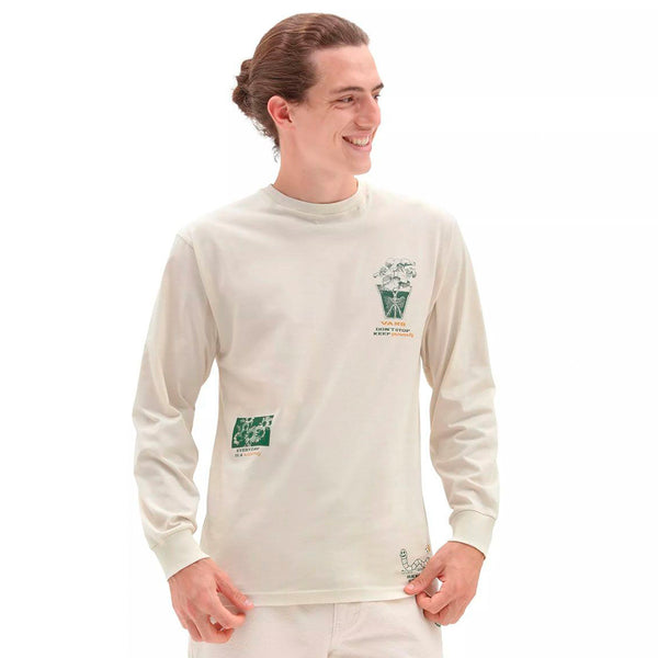 Camiseta We Grow para hombre color blanco y verde
