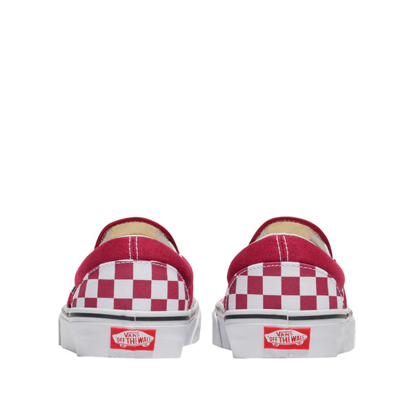 Tennis Slip On unisex color vino y blanco