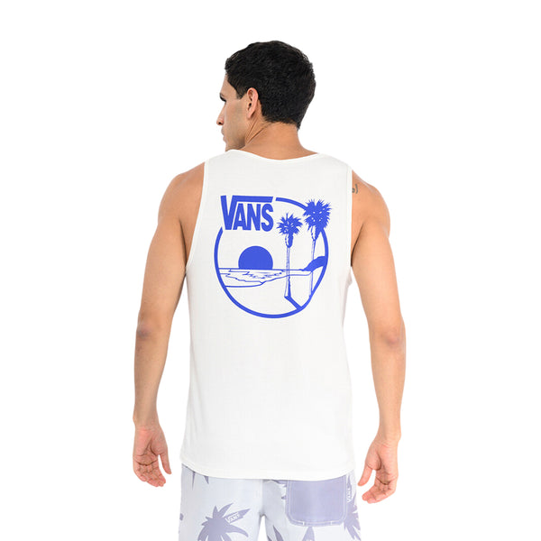 Camiseta sin mangas Sano Tank para hombre color blanco