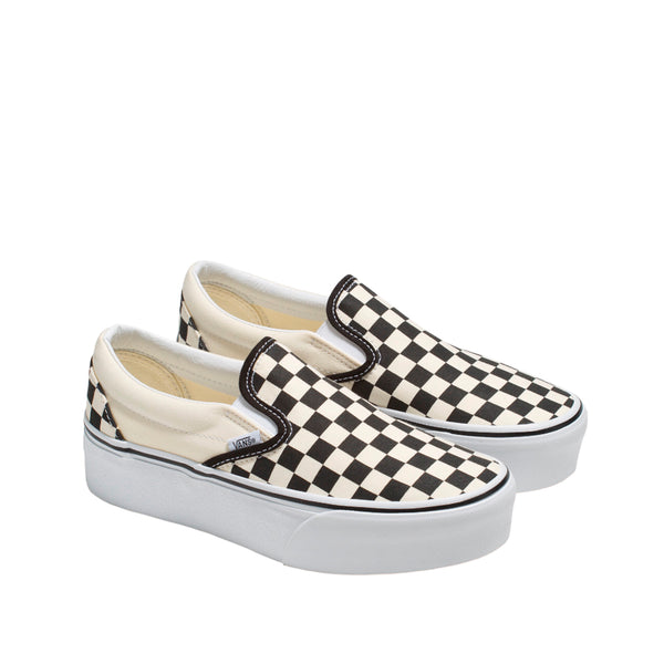Tennis Slip On DD unisex color blanco y negro