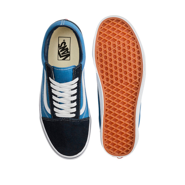 Tennis Old Skool unisex color navy y blanco