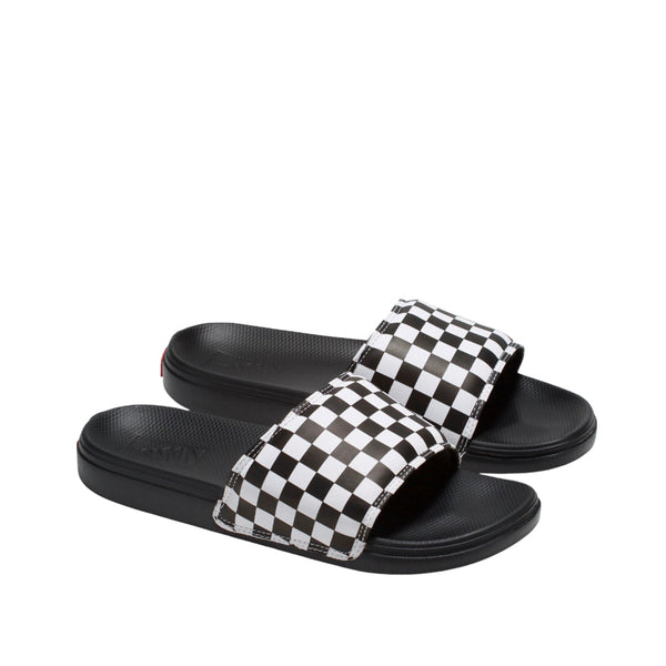 Sandalias slip on Costa unisex color negro y blanco
