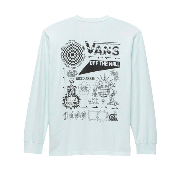 Camiseta manga larga Scar para hombre color celeste