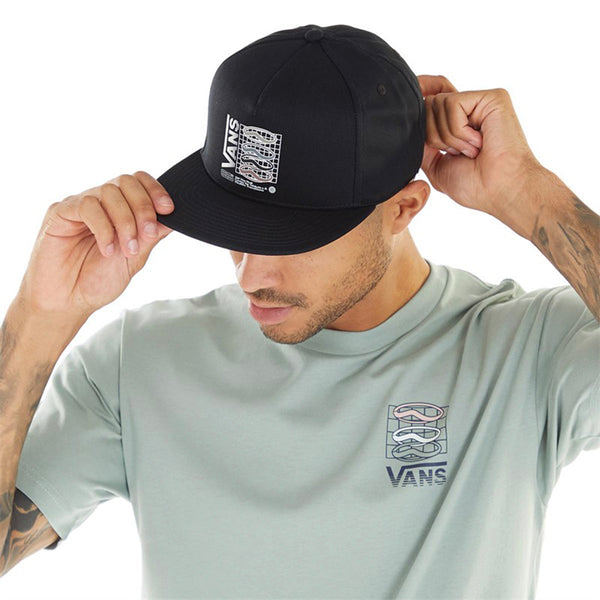 Gorra plana Dna Snap unisex color negro