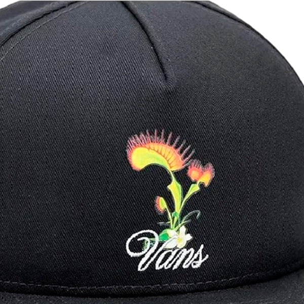 Gorra V Floral unisex color negro