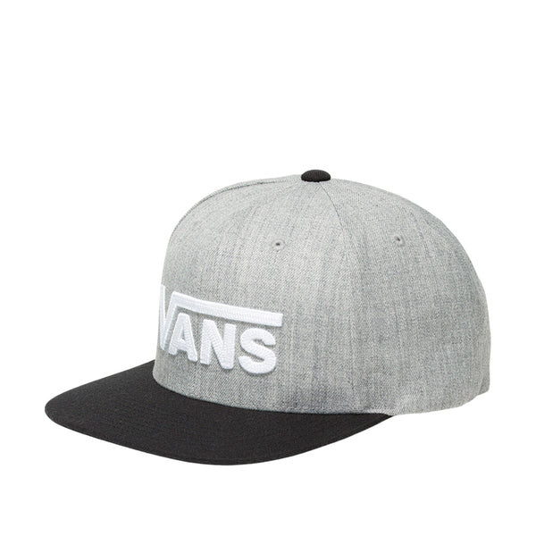 Gorra Drop V unisex color gris y negro