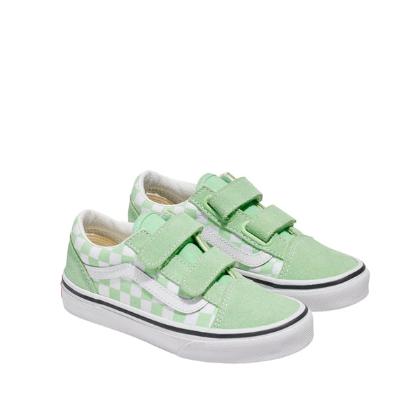 Tennis Old Skool V para niño color verde y blanco
