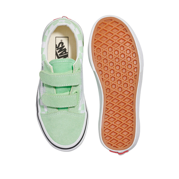 Tennis Old Skool V para niño color verde y blanco