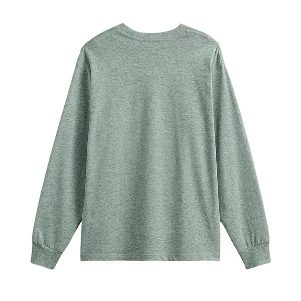 Camiseta manga larga Chest Hit para hombre color verde