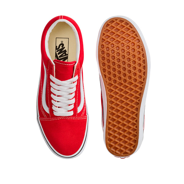 Tennis Old Skool unisex color rojo y blanco