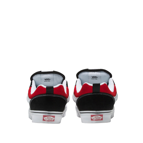 Tennis Knu Skool unisex color rojo, negro y blanco